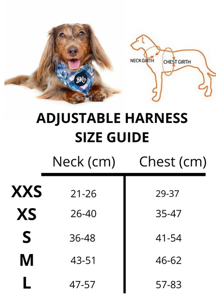 Tic Tac Toe - Adjustable Dog Harness - Furry Lane Pet Boutique