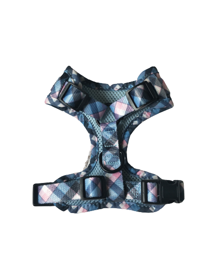 Tartan - Adjustable Dog Harness - Furry Lane Pet Boutique