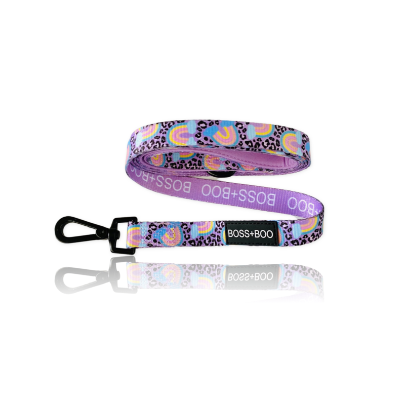 Rainbow Leopard - Dog Leash - Furry Lane Pet Boutique